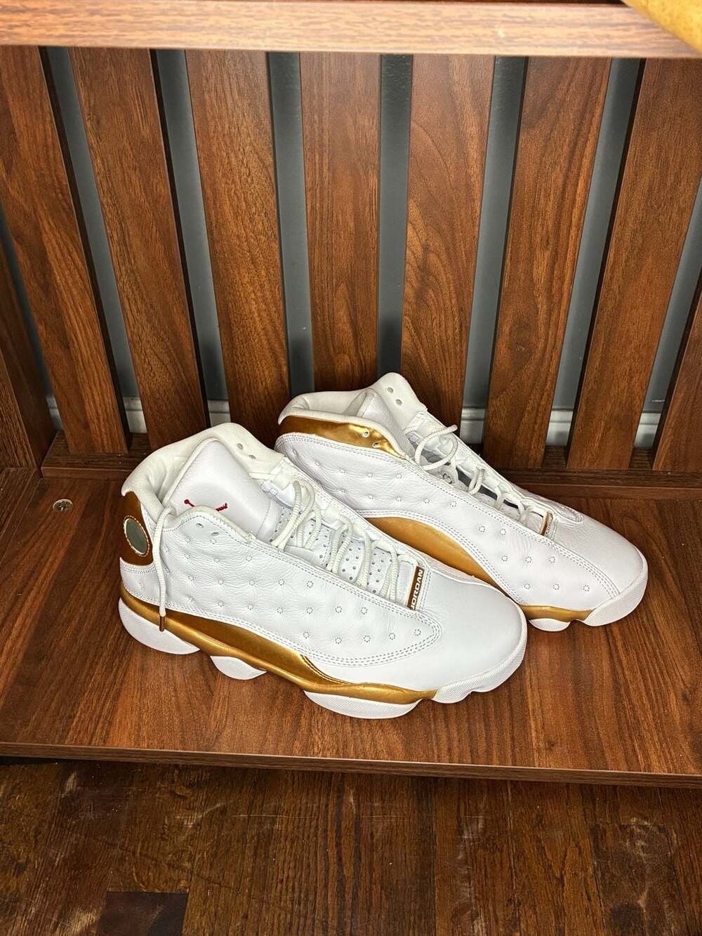 Nike Air Jordan 13 Retro DMP White Metallic Gold Sneakers